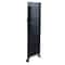 Organize It All Black 4-Tier Foldable Metal Rack with Wheels